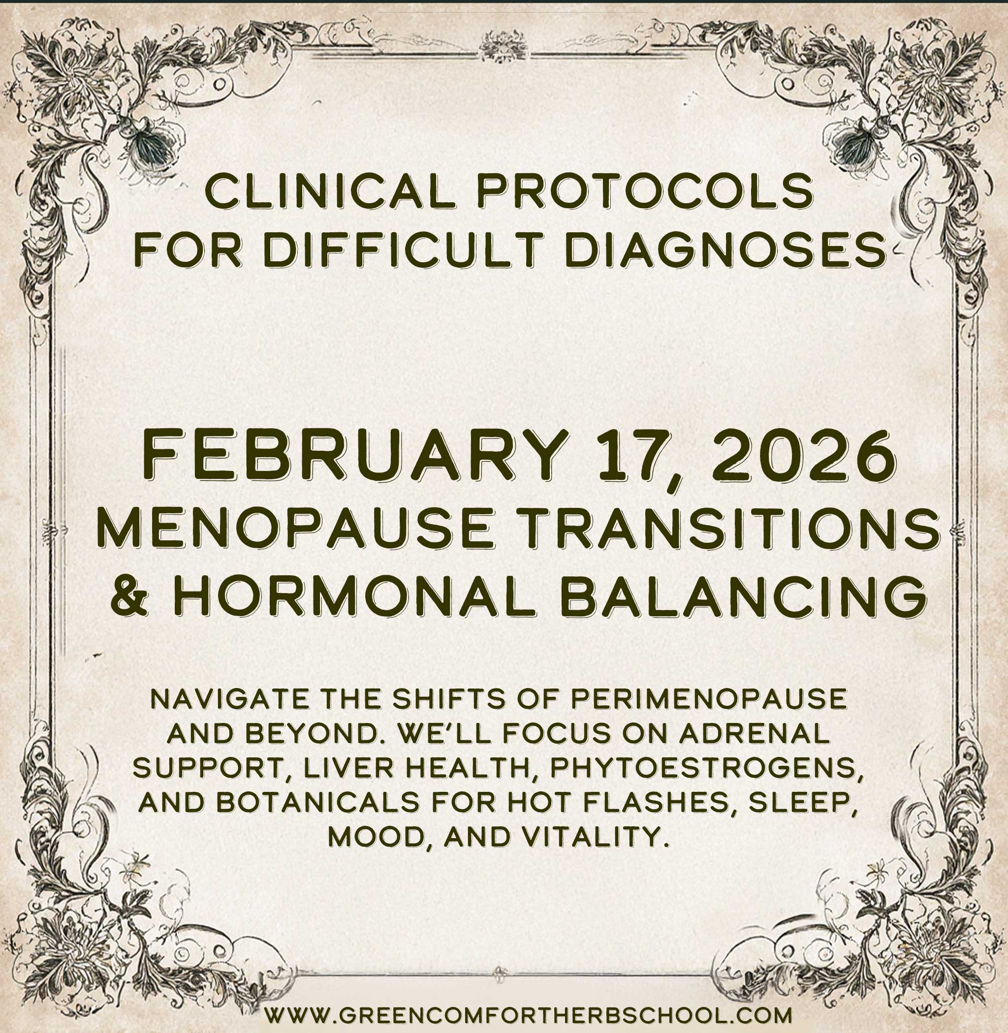 February 17, 2026 — Menopause Transitions & Hormonal Balancing image 0