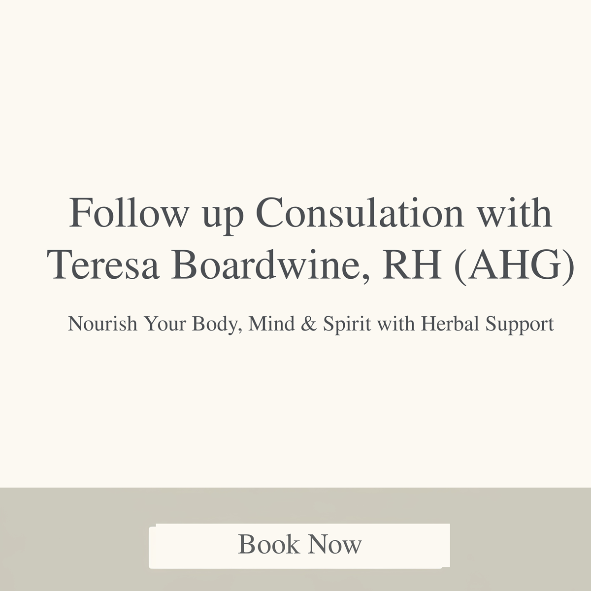 Follow UP - Consultation with Teresa Boardwine