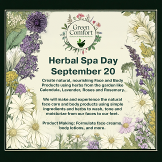 September 20: Herbal Spa Day